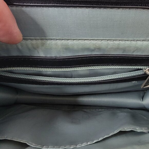 Pixie Mood Black Vegan Leather Crossbody Bag – 10"x8"x3" Minimalist Design - Picture 13 of 15